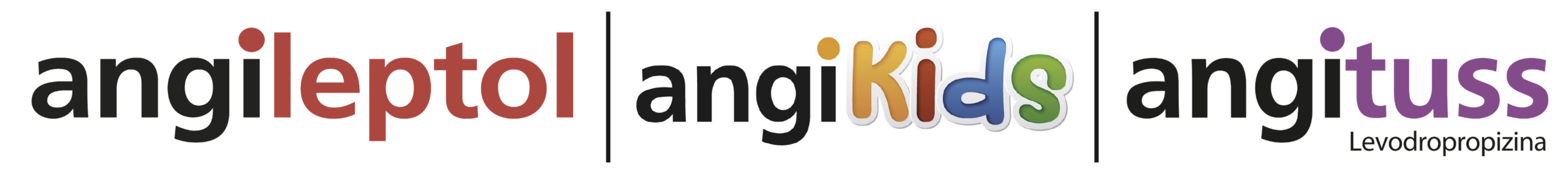 Logos angileptol, angikids, angituss